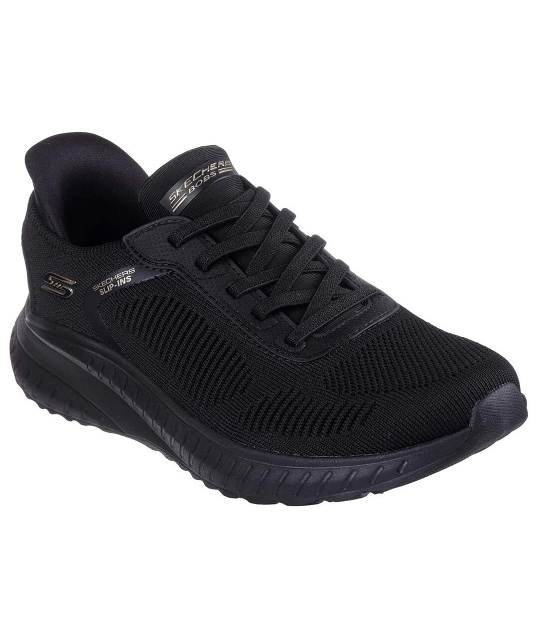 Womens/ladies bobs squad chaos current muse sports trainers black Skechers-1
