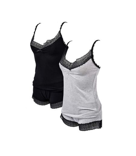Pyjama Court Femme TWINDAY en Coton