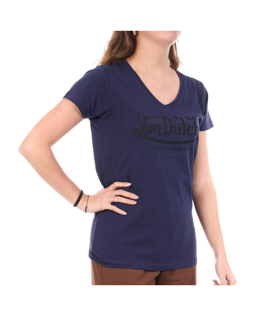 T-Shirt marine femme von dutch lli-1