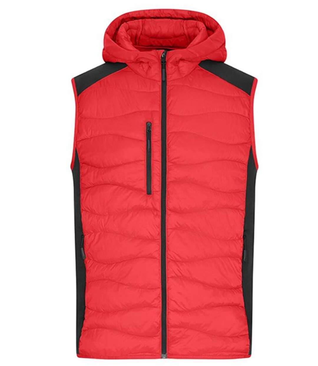 Bodywarmer matelassé - Homme - JN1328 - rouge et noir