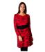 Robe en coton ceinturée TALAMANCA rouge Coton Du Monde