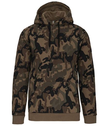 Sweat-shirt à capuche - Unisexe - K476 - vert olive camo