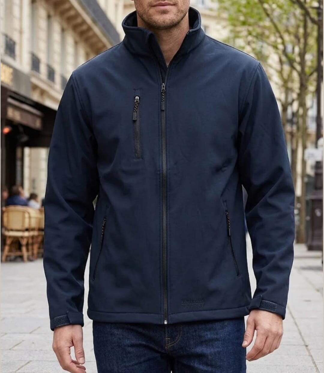 CHALLENGER BALTIC1 — Blouson softshell noir : protection coupe-vent et confort stretch-1