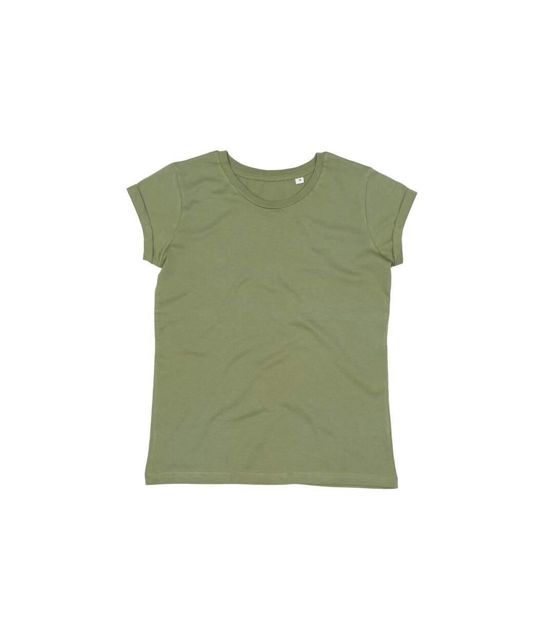 T-shirt Femme Vert Kaki Clair Mantis-1
