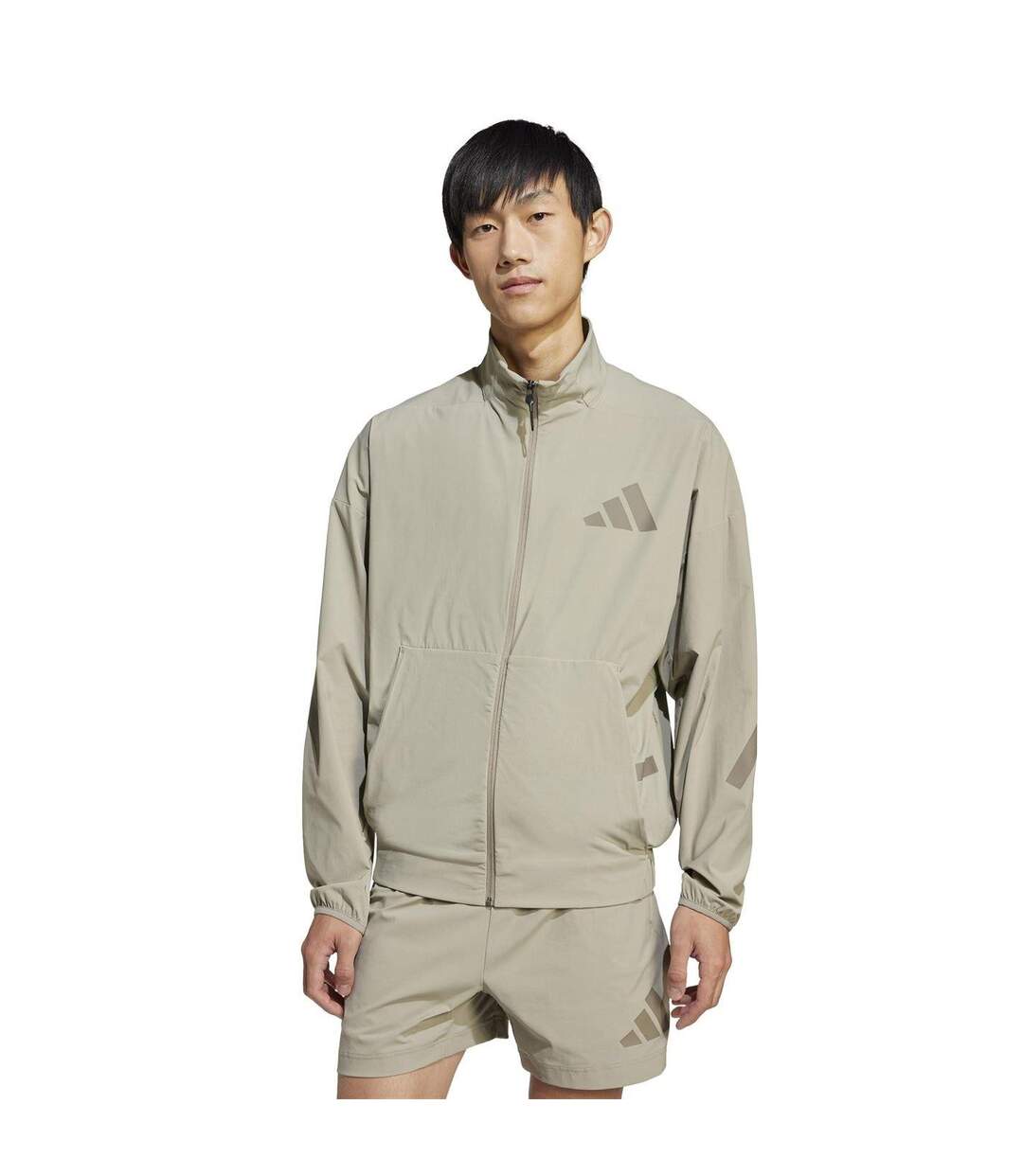 Veste De Survêtement Motif/style Logo Z.n.e. Homme Blanc Cassé Adidas-4