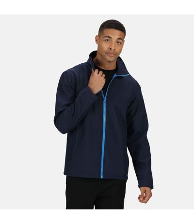 Regatta Mens Ablaze Printable Softshell Jacket (Navy/French Blue) - UTRG3560
