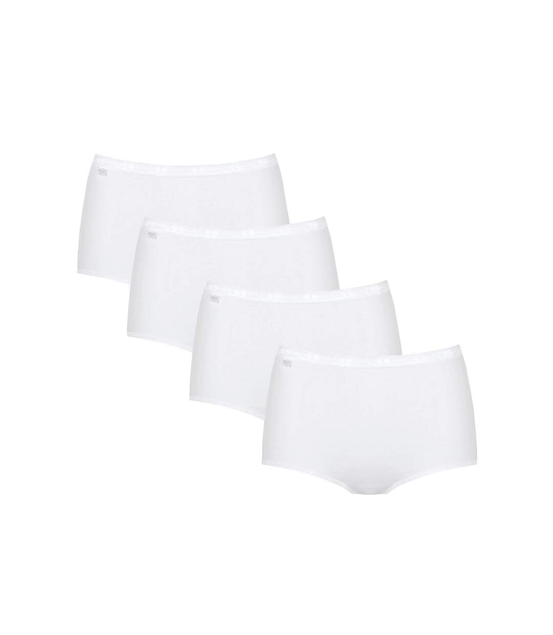 Pack x4 slips taille haute BASIC PLUS Sloggi-3