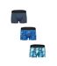 Tom Franks Mens Camo Boxer Shorts (Pack Of 3) (Blue Camo) - UTUT654