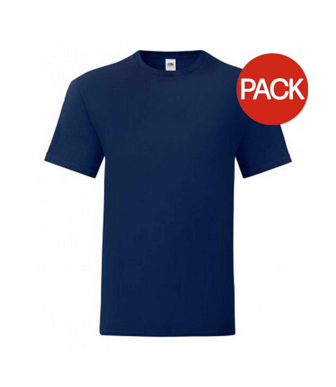 Fruit Of The Loom Mens Iconic T-Shirt (Pack Of 5) (Navy) - UTPC4369-1