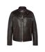 Blouson en cuir marron homme schott william - l-1
