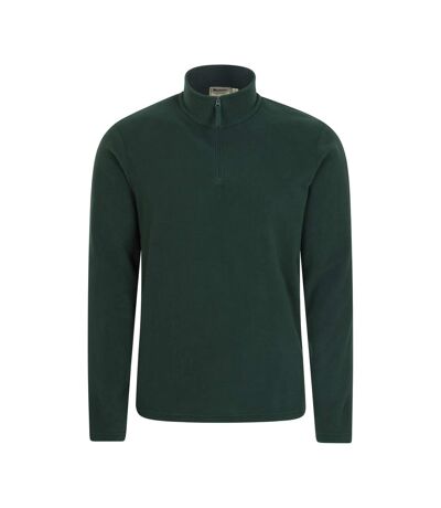 Mens Camber Ii Half Zip Fleece Top Dark Green Mountain Warehouse