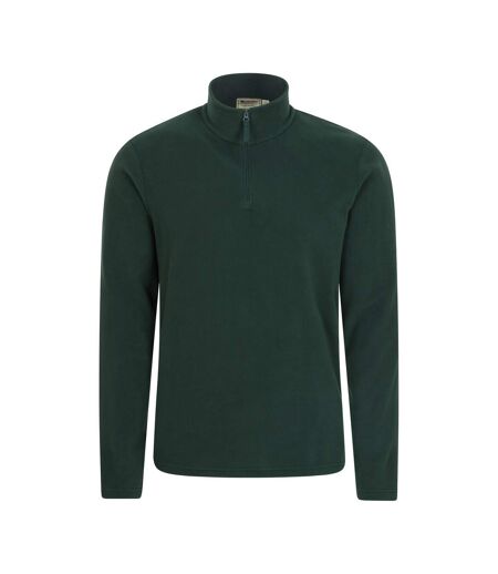 Mens Camber Ii Half Zip Fleece Top Dark Green Mountain Warehouse