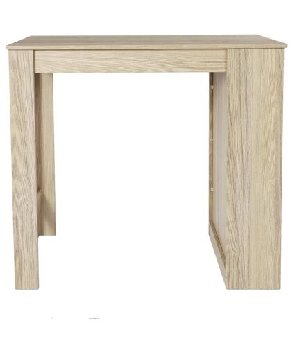 Table de bar mange debout avec 4 niches de rangement