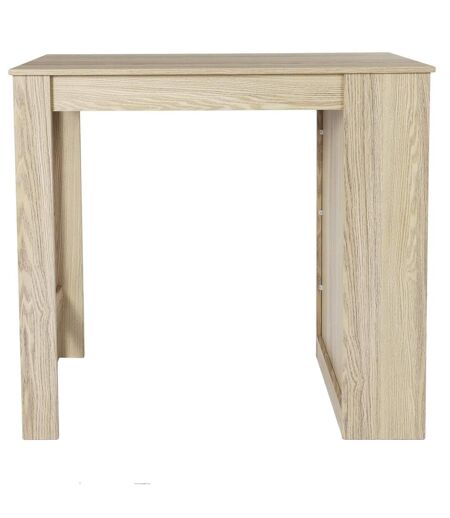 Table de bar mange debout avec 4 niches de rangement