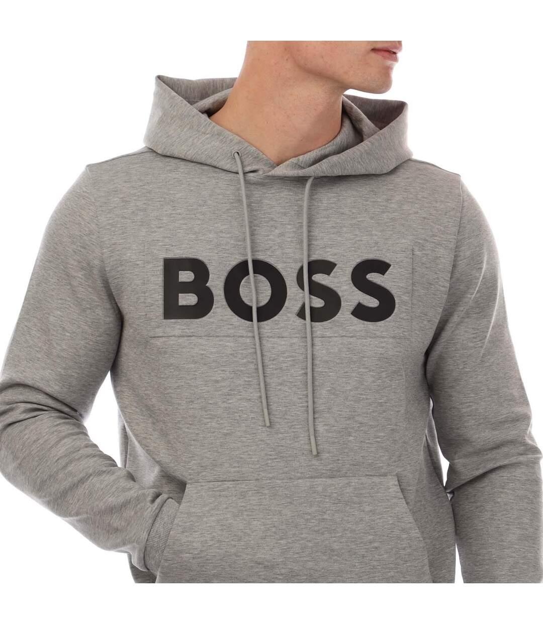 Sweat À Capuche Soody Homme Gris Hugo Boss-4