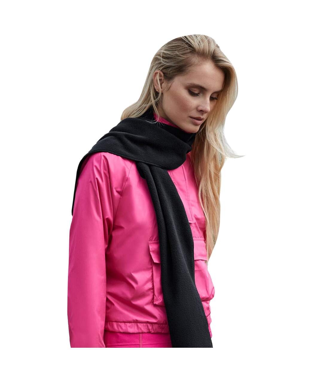 Écharpe D'hiver En Polaire Recyclée Taille Unique Noir Beechfield-1