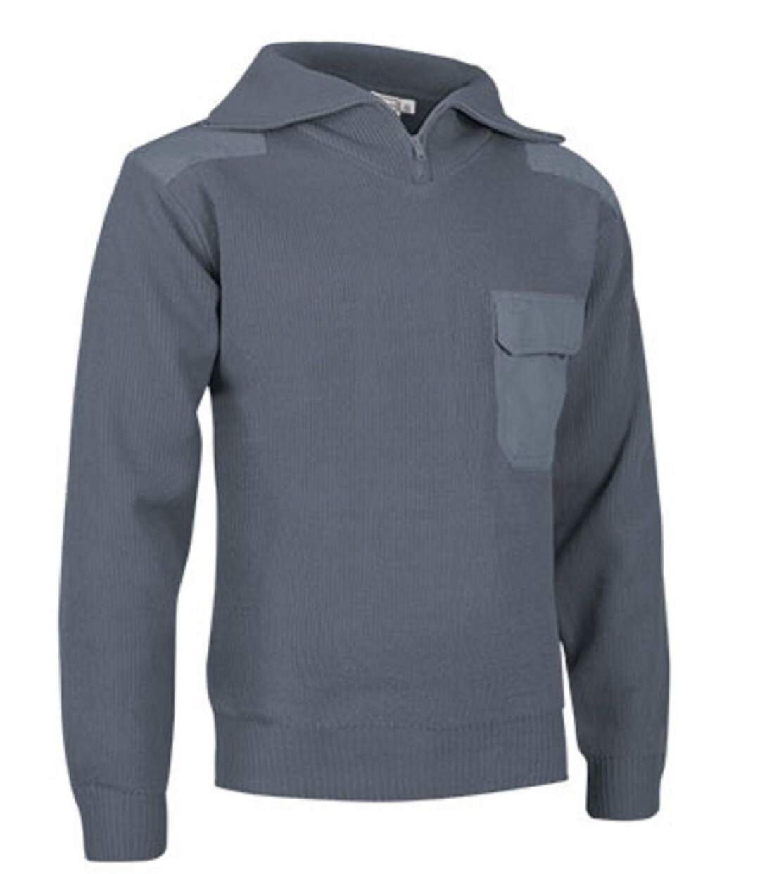 Pull épais col camionneur - Homme - REF DRIVER - gris