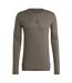 T-shirt Manches Longues Homme Kaki Noir Adidas-2