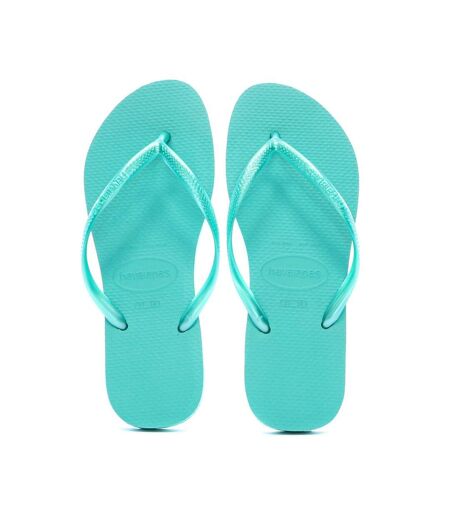 Tongs turquoise femme havaianas slim 1740