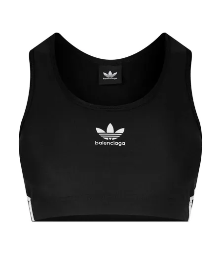 Brassière De Sport Motif/style Adidas Femme Noir Blanc Balenciaga