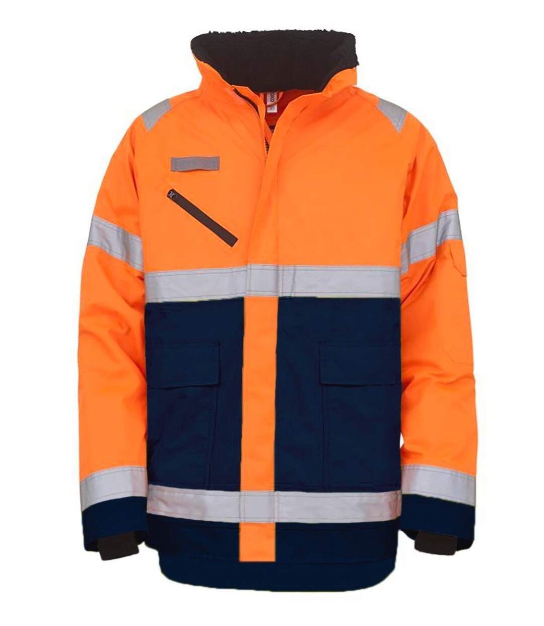 Veste haute visibilité - YHVP309 - orange fluo et bleu marine