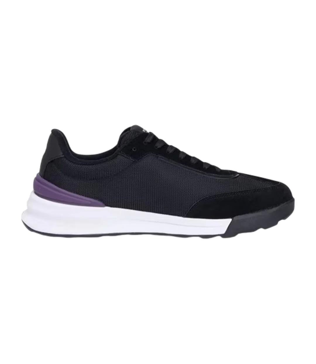 Mens Retro Textured Running Trainers Black Tommy Hilfiger-1