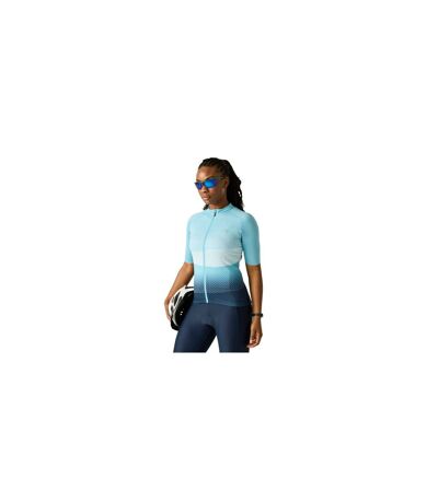 Maillot De Cyclisme Demi-manches Motif/style Impression Dégradée Lightning Femme Bleu De Gris Dare 2B