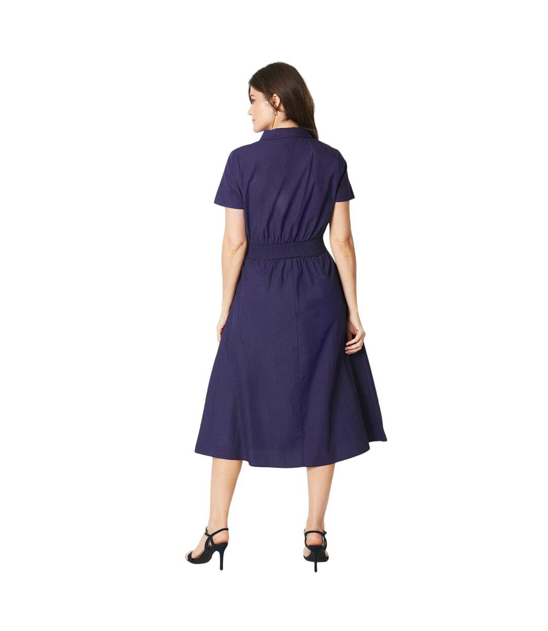 Robe chemisier femme bleu marine Principles-2