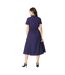 Robe chemisier femme bleu marine Principles