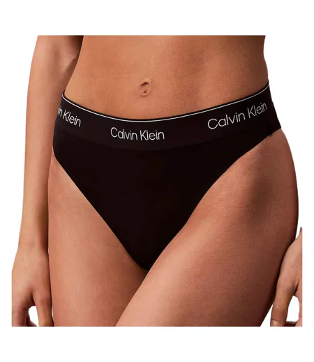 String noir femme calvin klein jeans tanga