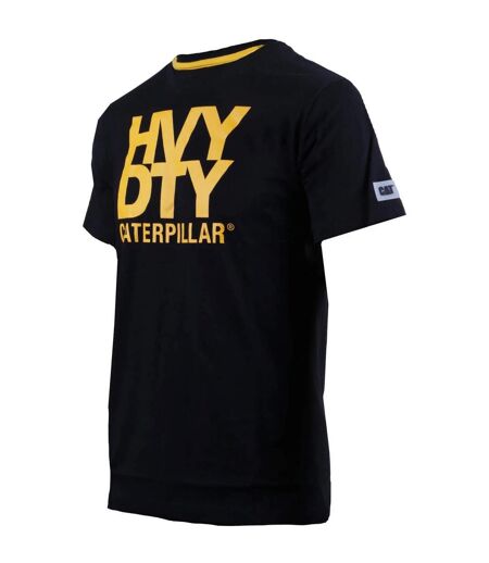 Caterpillar Mens Trademark Logo Heavy Duty T-Shirt (Black) - UTFS10409