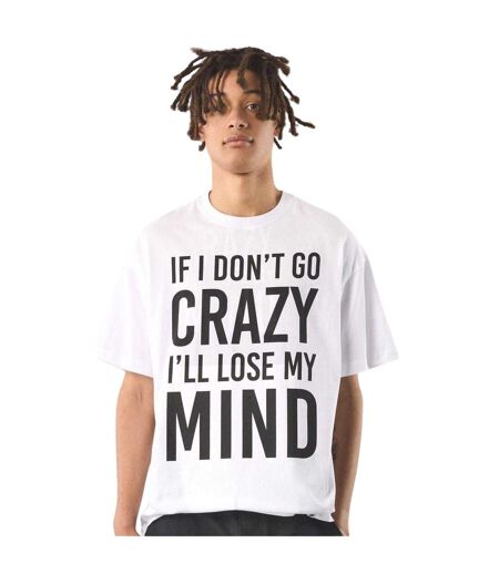 T-shirt Motif/style Lettrage If Don´t Go Crazy Homme Blanc Pretty Green