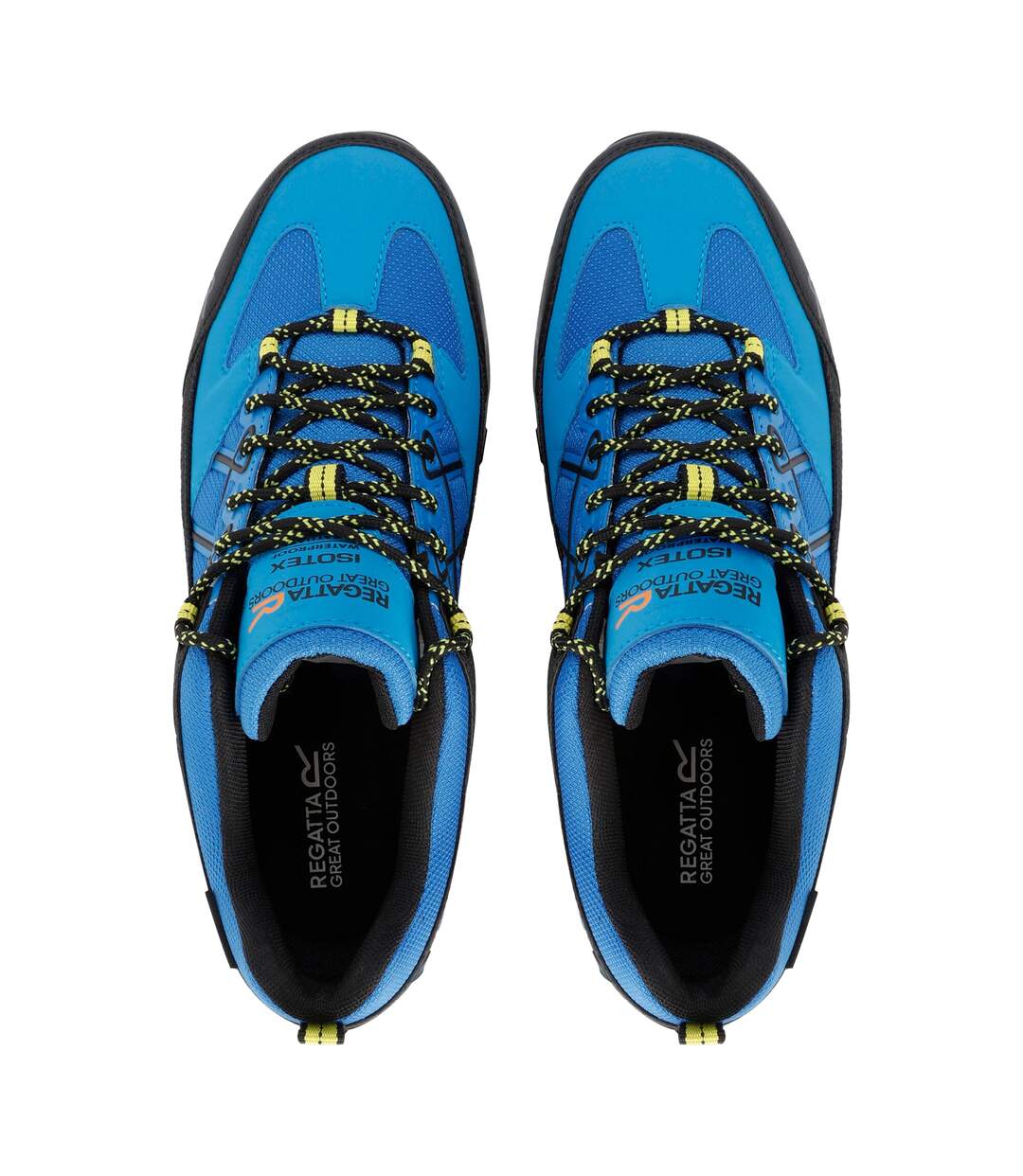 Mens Samaris Iii Low Walking Shoes Blue Lime Punch Regatta-4