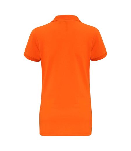 Asquith & Fox Womens/Ladies Short Sleeve Performance Blend Polo Shirt (Orange) - UTRW5354