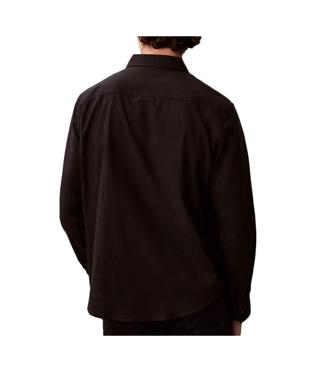 Chemise noire homme calvin klein jeans oxfords-2