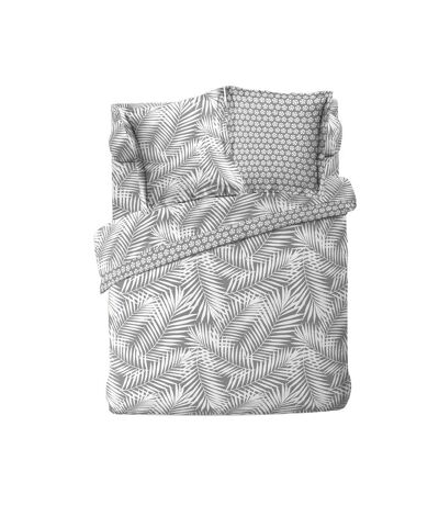 Housse de couette BONA - 100% coton - 220 x 240 cm - Gris