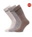 Lot de 3  Chaussettes paires homme marron marne Regatta-1