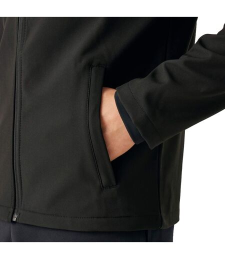 Regatta Classic Mens Water Repellent Softshell Jacket (Black) - UTRG2166