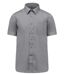 Chemise popeline manches courtes - K551- gris merle - homme