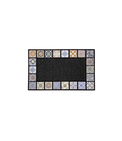 Tapis d'Entrée Imprimé Ceramiko 45x75cm Gris