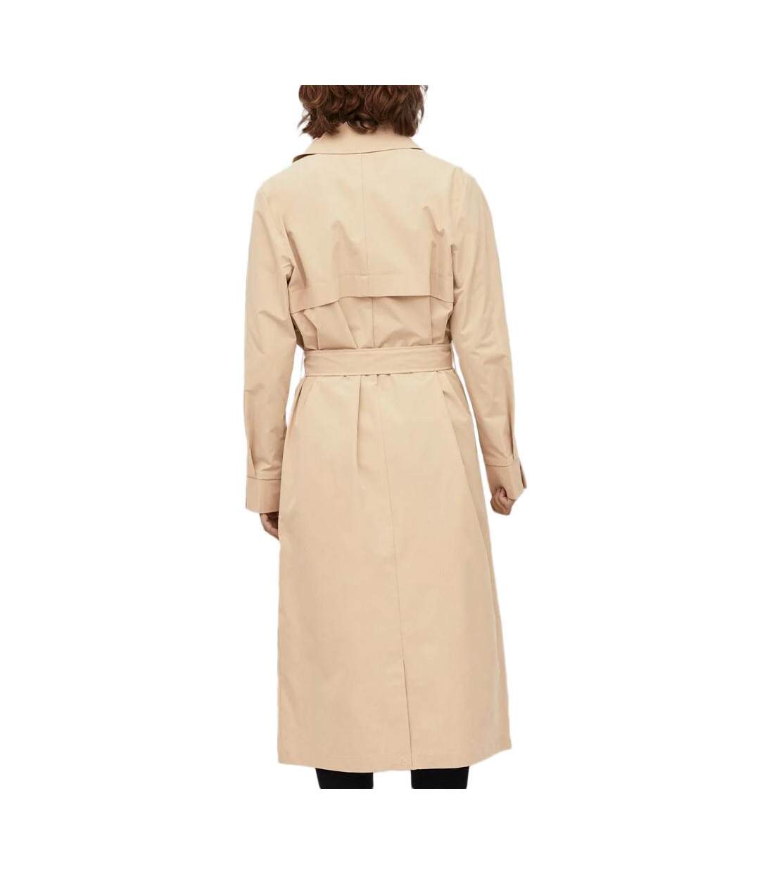 Trench Long Beige Femme Vila Mersin - 34-2