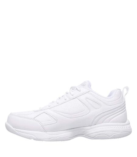Womens/ladies dighton-bricelyn sr leather relaxed fit safety shoes white Skechers