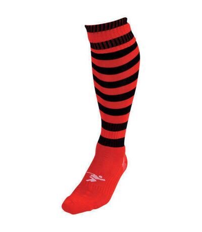 Unisex adult pro hooped football socks red/black Precision