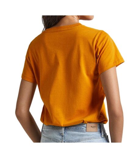 T-shirt Orange Femme Pepe jeans Wendys - L