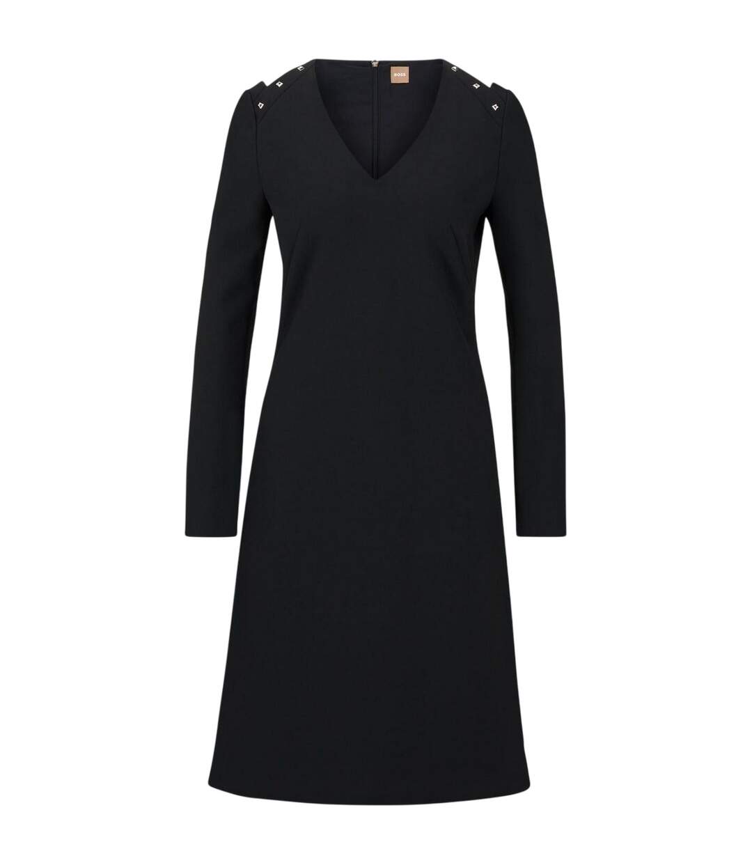 Robe Mi-longue Dariva Femme Noir Boss-2