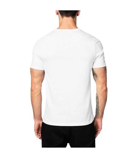 Lot De 3  T-shirts Motif/style Logo Brodé Homme Blanc Noir Gris Boss