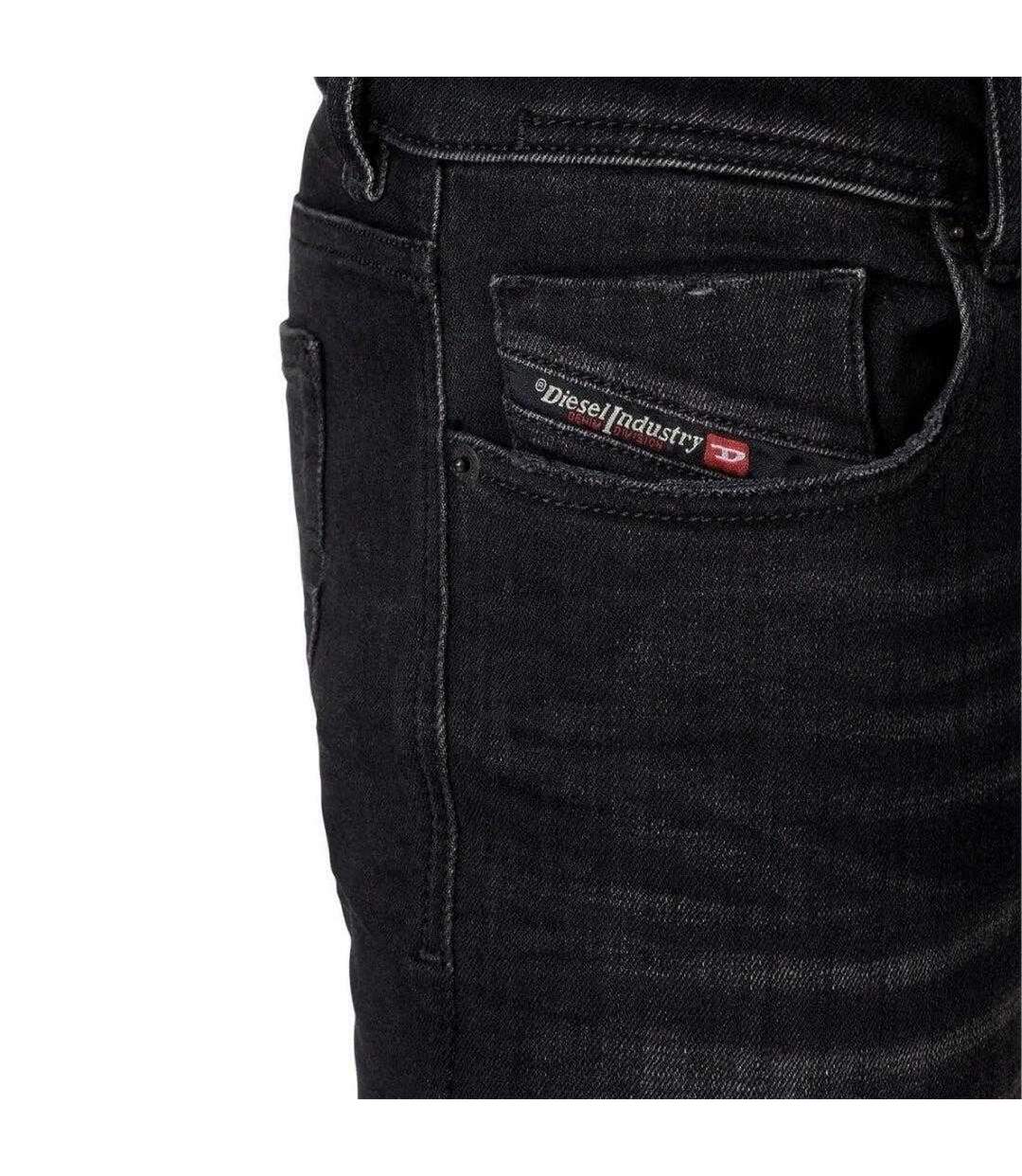 Jean Sleenker Destroyed Homme Noir Diesel-3