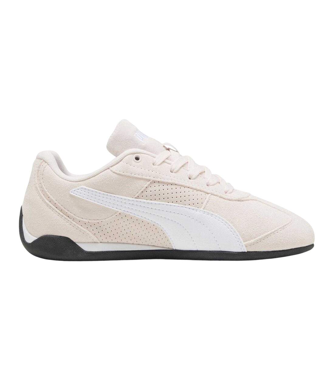 Womens/ladies Replicatch Suede Trainers Pink White Puma-4