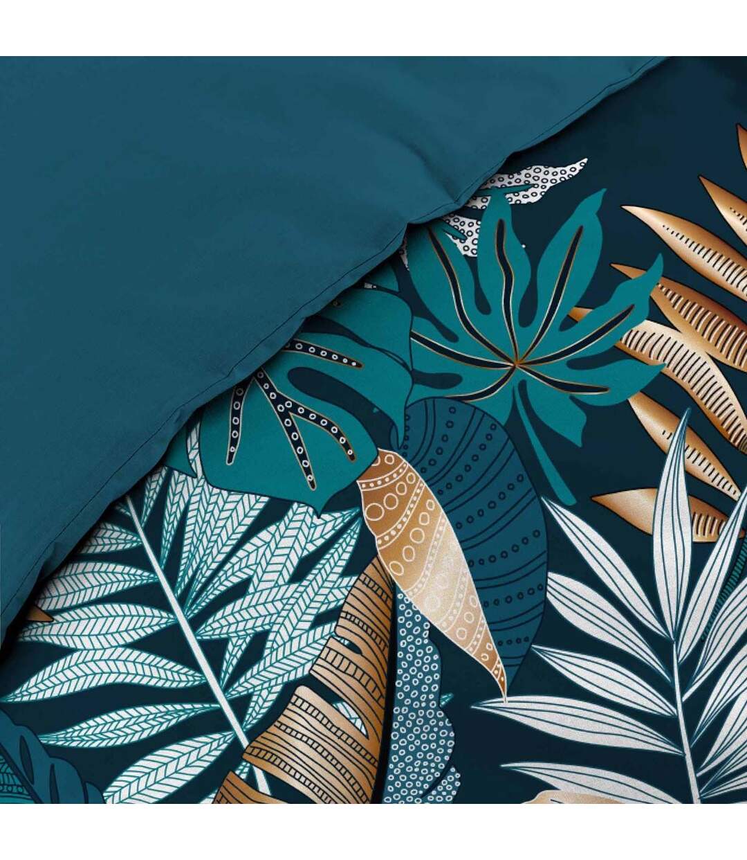 Parure de Lit 3 Pièces Alianor 240x220cm Bleu-4