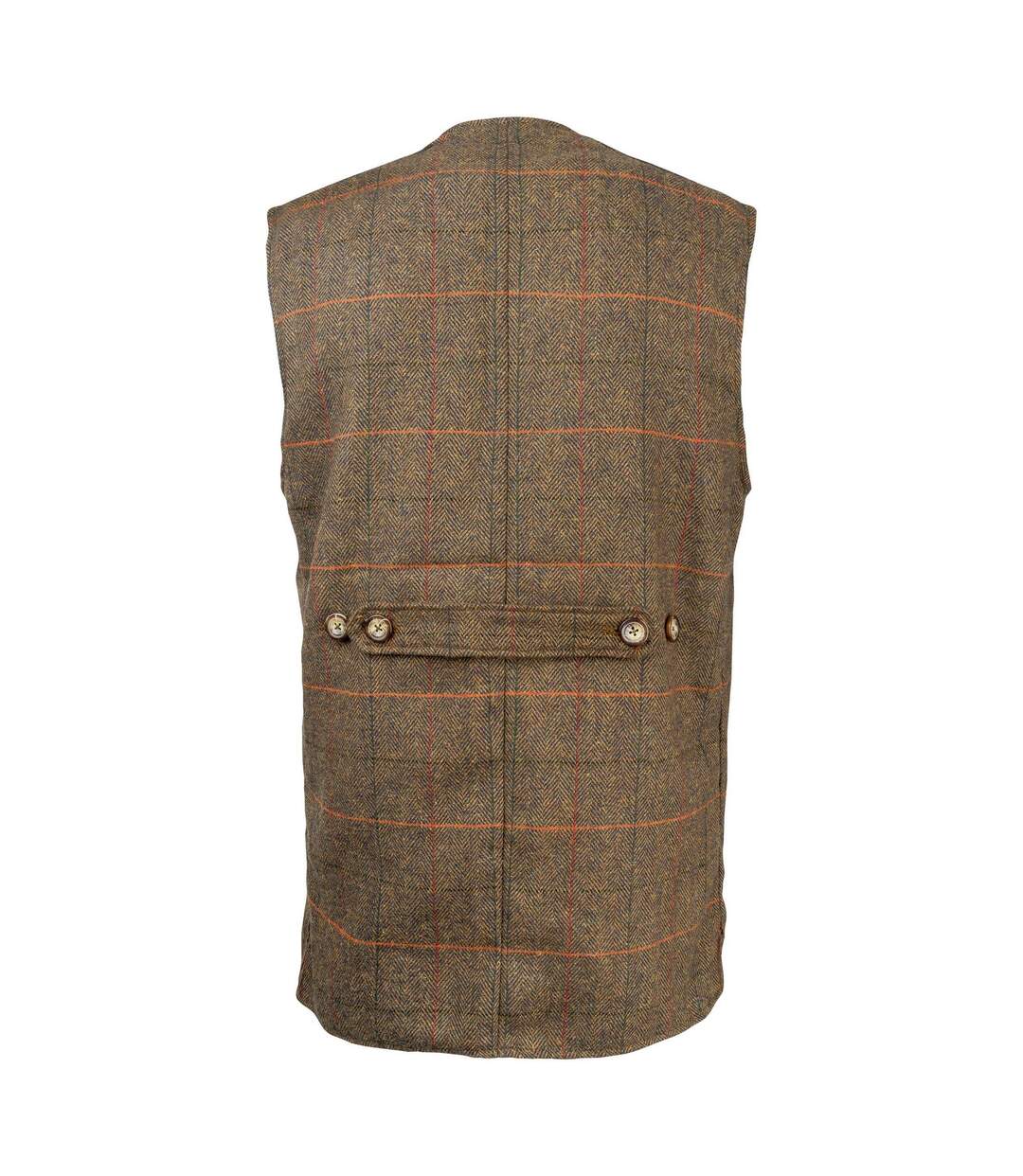 Mens Tweed Shooting Waistcoat Brown Jack Pyke-2